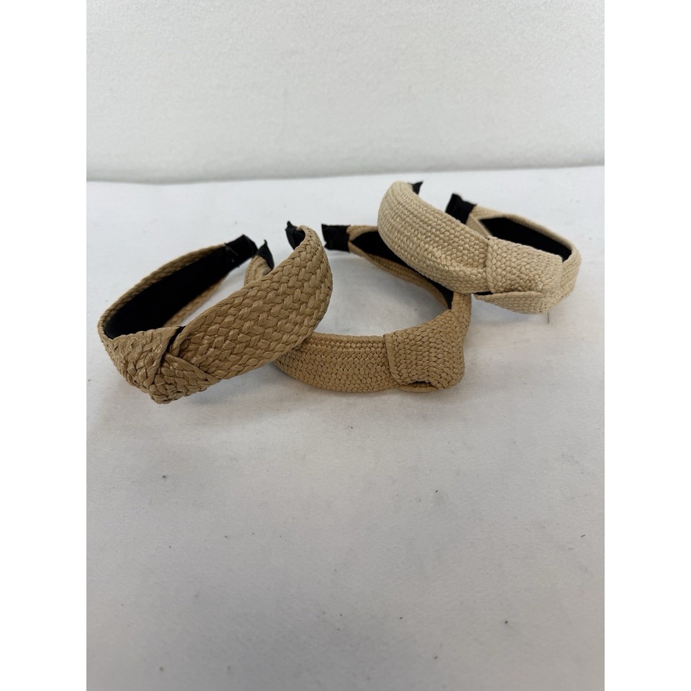 Lot Of 3 Woven Knotted Headbands - Picture 1 of 4